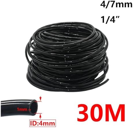 Garden supplies 4/7mm 8/11mm 9/12mm Hose Garden Watering 1/4 3/8" Flexible PVC Hose Micro Drip Irrigation Tubing Lawn Plants Greenhouse Pipe Garden hose(1I4 x 30m) - Image 2