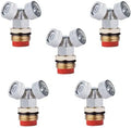 1/2"（DN15） Brass Mist Nozzle Thread Mist Nozzle for Lifting Garden Bed Backyard Outdoor Cooling System（Pack of 5） Fan-Shaped Double Spray Belt Filter 5pcs by Unknown