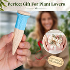 6 Pack Terracotta Watering Spikes with Lids and 3 Shovels Plant Watering Devices Wine Bottle Automatic Plant Slow Release Self Planting Stakes for 4”-6” Pots(3.94 x 1.18 x 1.18 Inches) - Image 5