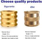 SIGURANTA Garden Hose Connector Adapter,3/4" GHT Double female Connectors, Brass Repair Fittings with Dual Swivel for female to female Adapter (10 Pack) - Image 3