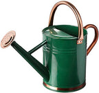 Gardman 8327 Hunter Green Galvanized Steel Watering Can with Copper Accents, 1-Gallon by Gardman