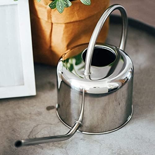 Watering Can Water Can Sprinkling Can Stainless Steel Watering Pot Gardening Potted for Watering Plants Flower Sprinkling Can Watering Can Indoor Plants(Silver,1.5L) - Image 6