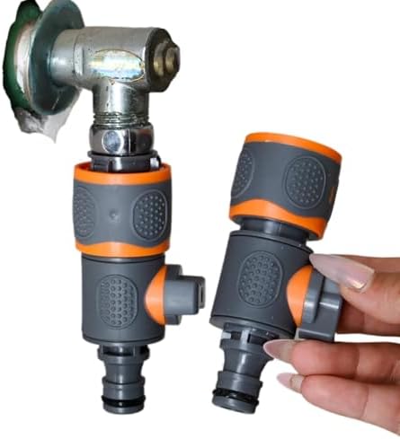 1/5pcs ABS Quick Water Connecter Garden Hose Adapter with Shut-Off Valve Fittings Tubing Repair Watering Gun Nipple Adapters(2pcs) - Image 4