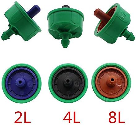 Gardening Watering System Tools 2L/4L /8L Steady Flow Dripper Watering Kits Garden Agriculture Irrigation Fittings 40 Sets Curved Arrow Dripper Kit (Color : 2L kit) - Image 3
