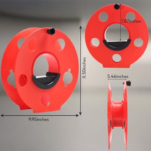 Homeon Wheels 100 ft Extension Cord Storage Reel, Impact-Resistant - Image 2