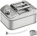 2.6 Gallon (10QT) 304 Stainless Steel Oil Storage Can with Spout, Food-Grade Cooking Oil Dispenser, Easy Pour Design for Restaurant, Food Truck, Camping Garden by Unknown