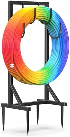 Garden Water Hose Holder for Outside Hose Stand Hanger Rack Freestanding by Unknown