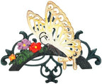 Sungmor Cast Iron Garden Hose Holder, Heavy Duty Wall Mounted Hose Hanger, Decorative Butterfly Water pipe Organizer, Hose Reel Rack for Outside, Garden Yard Decor by Sungmor