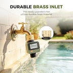 Diivoo Brass Sprinkler Timer 2 Zone & Diivoo Water Flow Meter with 180° Removable Panel Bundle - Image 7