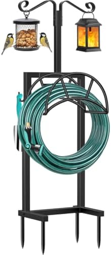 TomCare Garden Hose Holder, 4 Spikes Hose Stand for 160FT Outdoor Hose by TomCare