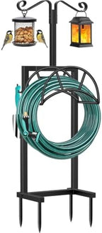 TomCare Garden Hose Holder, 4 Spikes Hose Stand for 160FT Outdoor Hose by TomCare