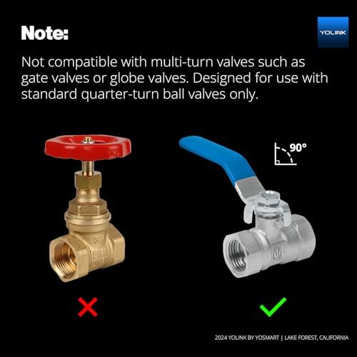 YoLink DIY Automatic Water Leak Detection & Shut-Off Starter Kit, Valve Operator, X3 Version Wireless Valve Controller, (4) Leak Sensors, Hub - Image 4