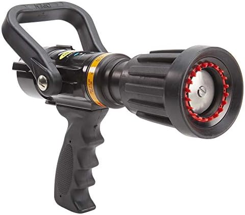 FireHoseDirect Heavy Duty Aluminum 1 1/2 inch pistol grip nozzle with Durable Rubber Bumper (NH) - Image 2