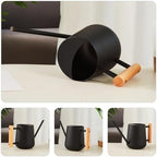 900ml Black Iron Watering Can with Long Spout and Handle - Image 4
