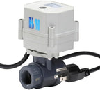 1/2" 3/4" 1" 110-230VAC Normally Closed/Open CF8/Stainless Steel 304 Motorized Electrical Ball Valve With U.S. Plug (1/2 inch Plastic, Normally Closed) - Image 2