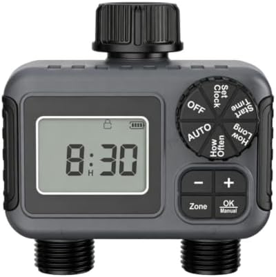 Dual Outlet Sprinkler Timer for Garden Hose, Automatic Irrigation System - Image 4