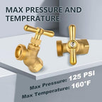 30Pack Seelink 1/2" FIP x 3/4" MHT No-Kink Heavy-Duty Hose Bibb Valve - Image 5