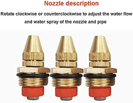 Gardening Irrigation Dripper 3-Piece Sprayer Adjustable Watering Sprayer Nozzle Sprayer for Courtyard Garden Cooling and Irrigation (Color : Yellow) - Image 2