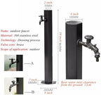 Stainless Steel Outdoor Faucet Post, Antifreeze Garden Water Column Tap, Freestanding Hose Holder for Car Washing, Vertical Watering Solution, Ideal for Yard & Patio Decor - Image 3
