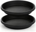NIMYAU 2 Pack Plant Saucer 16 Inch, Durable Large Deep Plant Trays for Pots, Plant Drip Trays, Plant Water Catcher Tray for Plants, Plastic Plant Saucers for Indoors no Holes by NIMYAU