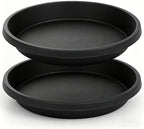 NIMYAU 2 Pack Large Plant Saucer 20 Inch, Extra-Large Deep Plant Trays for Pots, Plant Drip Trays, Plant Water Catcher Tray for Plants, Plastic Plant Saucers for Indoors no Holes by NIMYAU