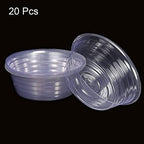 MECCANIXITY Plant Pot Saucer 11 Inch Plastic Round Flower Drip Tray for Indoor Outdoor, Clear Pack of 20 - Image 3