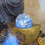 2pcs Crystal Ball Ornament Fountain Sphere for Indoor Office Xmas Decor - Image 6