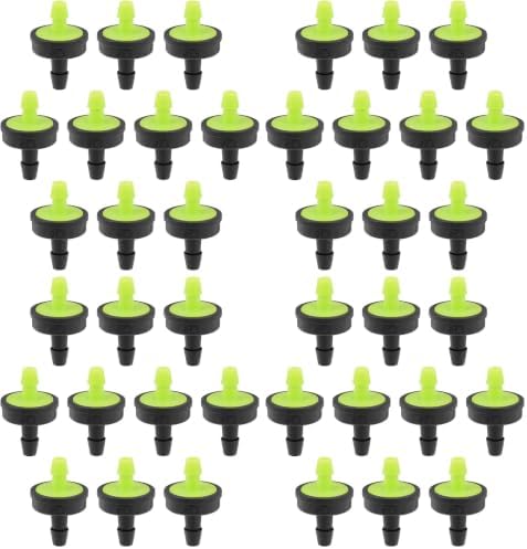uxcell Pressure Compensating Dripper 8GPH 30L/H Emitter for Garden Lawn Drip Irrigation with Barbed Hose Connector Plastic Green 20pcs (Pack of 4) by uxcell