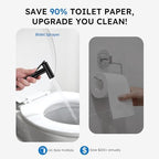 Arofa Built-in Hot and Cold Bidet Sprayer, Warm Water Bidet, Matte Black - Image 4
