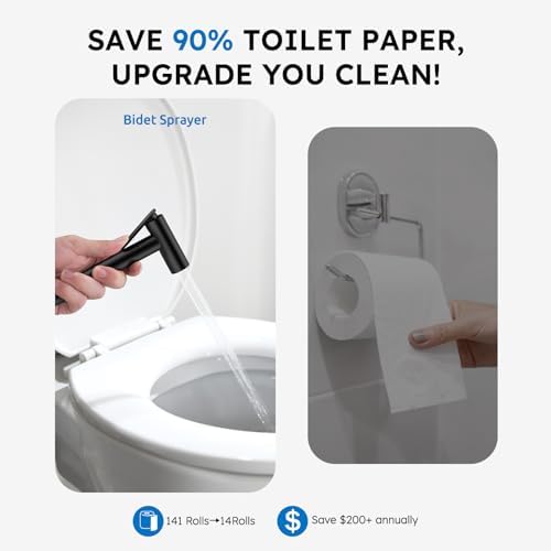 Arofa Built-in Hot and Cold Bidet Sprayer, Warm Water Bidet, Matte Black - Image 4