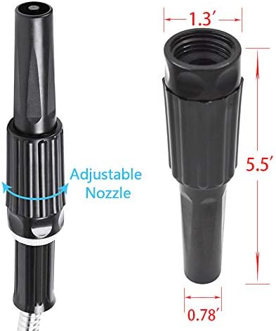 Stainless Steel Hose,Lightweight Metal Garden Flexible Water Hose,Shower Hose 25/50/75/100 FT (75) - Image 2