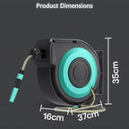Retractable Garden Hose Reel, for Car Wash, Gardening - Image 6