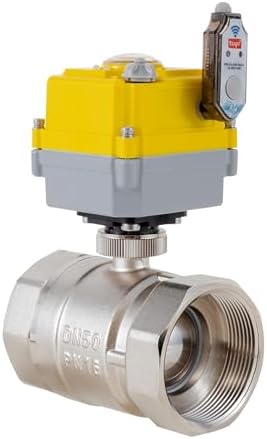 Smart electric valve 1 1/2 inch ball valve Tuya APP smart wifi water valve, 24V electric actuator AC110V-230V power adapter and automatic return setting. Smart timing water valve DN40MM - Image 4