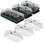 Vego garden Ultimate Seed Starting Bundle, 2Packs Giga,8 Pack Jumbo,8 Pack Standard Seedling Trays with Seedling Tray Lids and 10" x 20" Bottom Watering Trays by Unknown