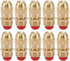 HERCHR 10Pcs G1/2 Male Thread Sprinkler Nozzle, Adjustable Copper Water Spray Head, Brass Misting Nozzles for Garden, Lawn, Agricultural Watering for Outdoor Plant Garden Patio (Big Body) by HERCHR
