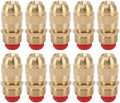 Brass Hose Nozzle Heavy Duty Brass 10Pcs G1/2 Male Thread Sprinkler Nozzle Garden Irrigation Water Spray Adjustable Watering Sprayer Nozzle (Small Body) by Kuuleyn