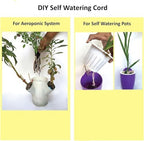 Plant Self-Watering Wick Cord, 1/5 inch (5mm), Black String Rope for Drip Irrigation, 15-30 Days 120 feet (Brown) - Image 4