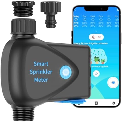 LP WiFi Water Timer, Smart Bluetooth Hose Timer with APP Control, Remote Controlled Watering System with Rain Delay, Manual & Automatic Modes for Garden, Yard, and Lawn Irrigation by LP