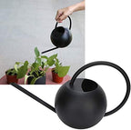Stainless Steel Watering Can Long Mouth Practical 1L Capacity Garden Watering Pot for Indoor Outdoor Plants Houseplant Flowers Black 12.2x7.1x5.5in - Image 6