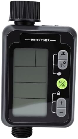 Bewinner Water Timer with Rain Delay for Outdoor Garden, Sprinkler Timer 9 Programs LCD Display Digital Irrigation for Lawn Yard Hose Watering, Programmable Water (English Version) - Image 3