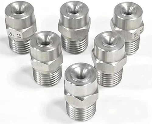 1/8, 1/4, 3/8, 1/2 inch Stainless Steel Solid Cone Nozzle, 304 Material nozzles, for high-Pressure and Low-Pressure Atomization Nozzle dust, Moisture, humidification, etc. by Unknown