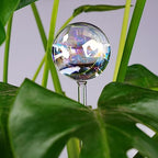 [6 PCS] Light Iridescent Rainbow Gradient Color Clear Glass Self-Watering System Spikes, Automatic Plant Waterer Bulbs - Image 7