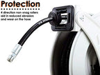 ReelWorks Oil Hose Reel Retractable 1/2" Inch x 50' Foot Long Premium Commercial SAE100R1AT Hose Max 2320 PSI Industrial Dual Arm Steel Construction - Image 2