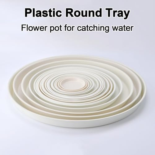 Thickened Round Plastic Trays for Plants, Plant Trays for Pots, 5 pcs - Image 3
