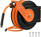 Giraffe Tools Retractable Air Hose Reel 50ft 3/8" Hybrid Hose Garage by GiraffeTools