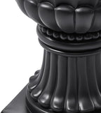 Classic Pedestal Urn Planter, 30 Inch, Black - Image 7