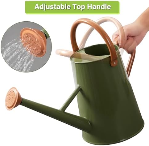 Watering Can for Outdoor&Indoor Plants，1.5 Gallon，Dark Green - Image 6
