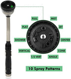 RESTMO Watering Wand Heavy Duty, Metal Water Hose Sprayer for Garden, High Pressure | Thumb Flow Control | On/Off Valve, Ideal for Outdoor Lawn & Plant Watering, Car & Pet Washing - Image 3
