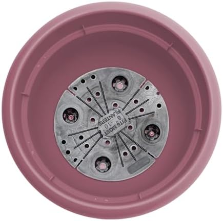 Bloem Ariana 10" Plastic Self-Watering Planter, Dusty Rose, 4-Pack - Image 6