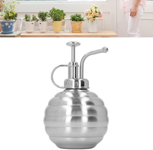 Stainless Steel Plant Mister Spray Bottle, 400ml Fine Mist Sprayer with Top Pump for Indoor Houseplants Air Plants Succulents Outdoor Garden Watering (Silver) - Image 6